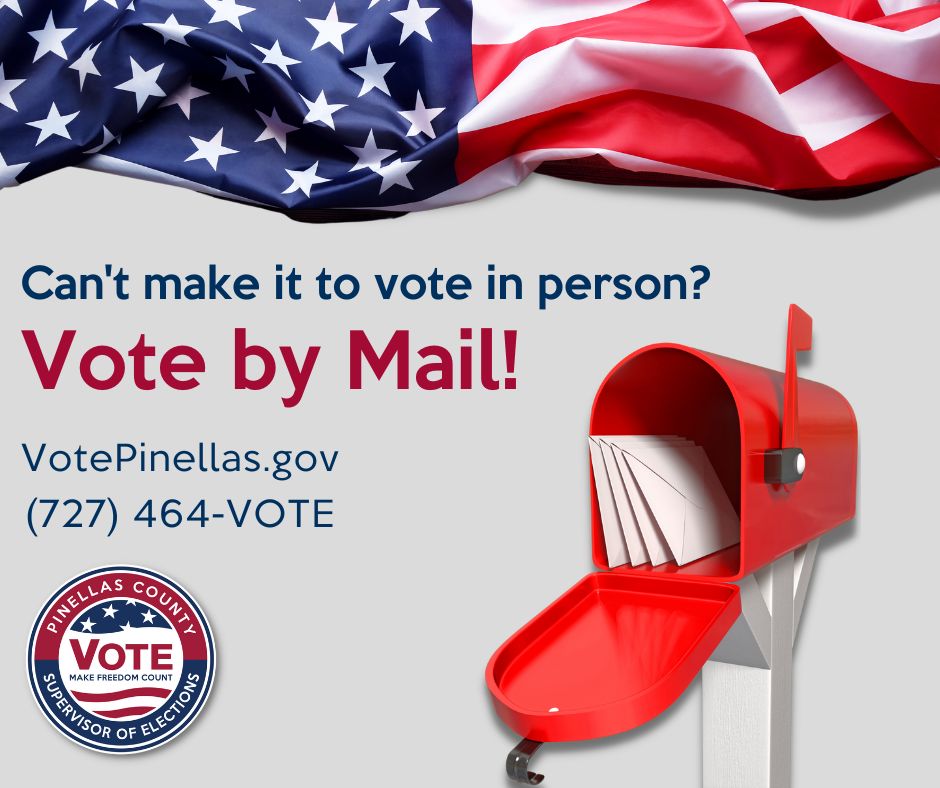 Can't make it to vote in person? Vote by mail!